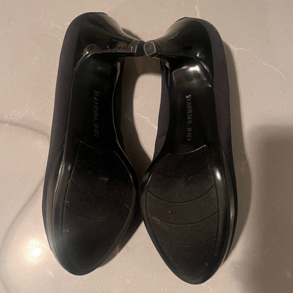 BANDOLINO Peep Toe Bow Platform Pumps in Black: Sz 7 - Picture 5 of 7